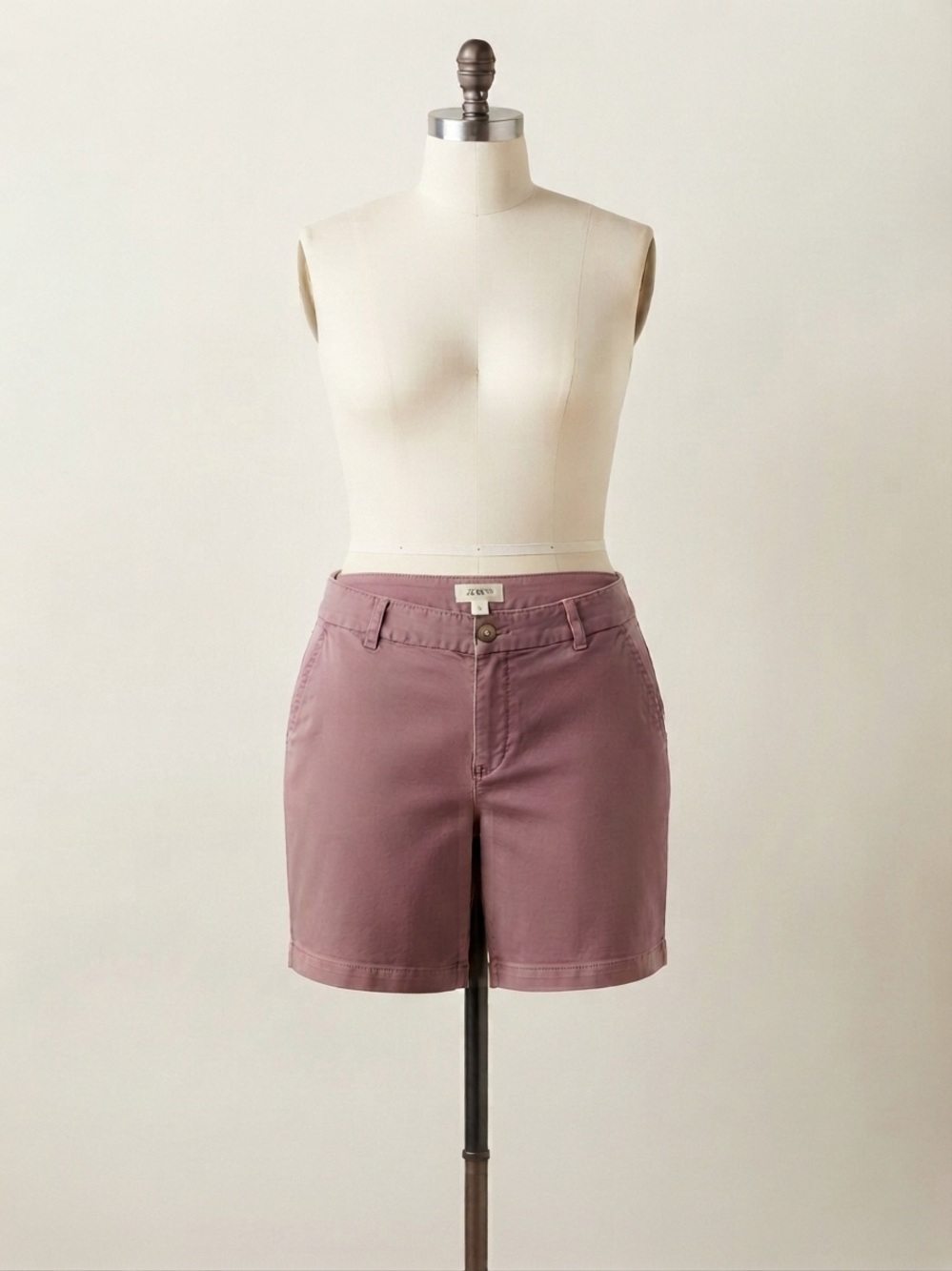 Coldwater Creek Dusty Rose Cotton Bermuda Shorts